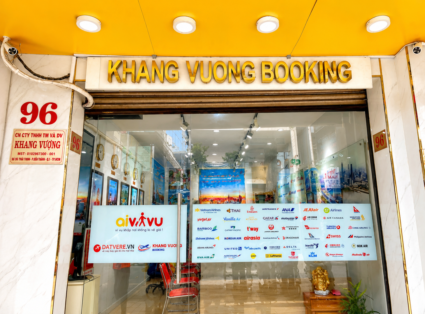 Ảnh mặt tiền văn phòng VeBayDiMy tại Hồ Chí Minh
