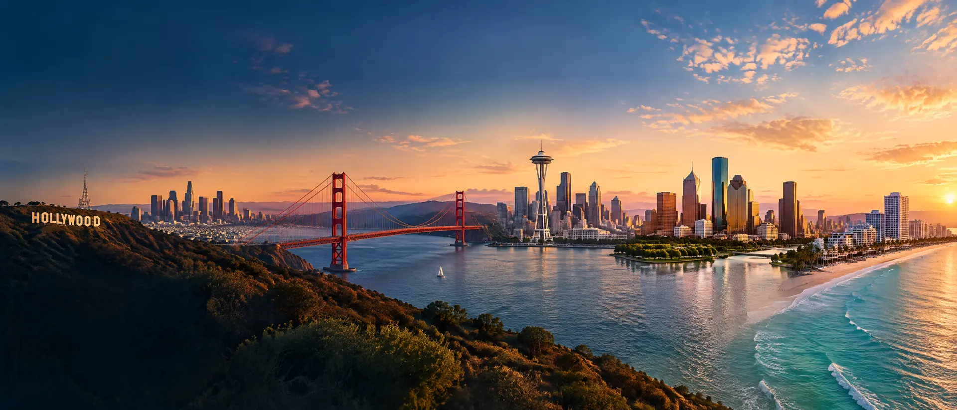 Toàn cảnh các điểm đến Los Angeles, San Francisco, Seattle, Houston và Miami tại Hoa Kỳ