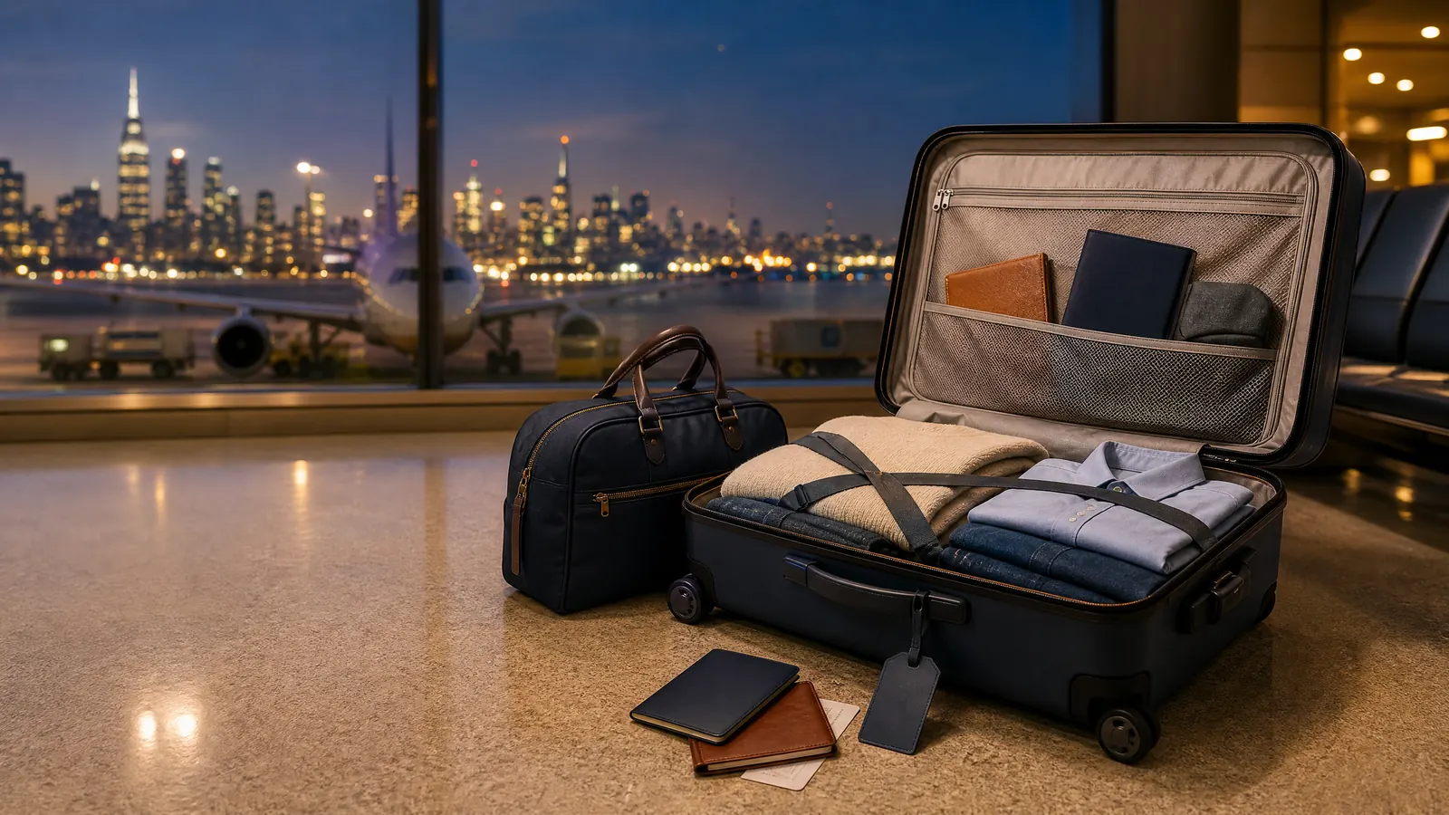 Ảnh minh họa: Hành lý và giấy tờ khi bay đi New York: checklist trước ngày khởi hành