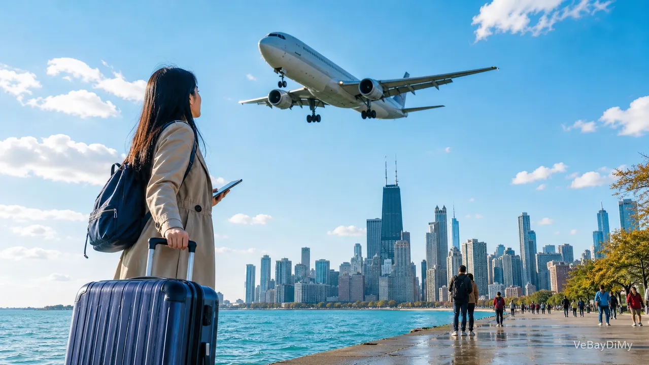 Ảnh minh họa: Vé máy bay China Airlines đi Chicago: Cách chuẩn bị hành trình từ Việt Nam