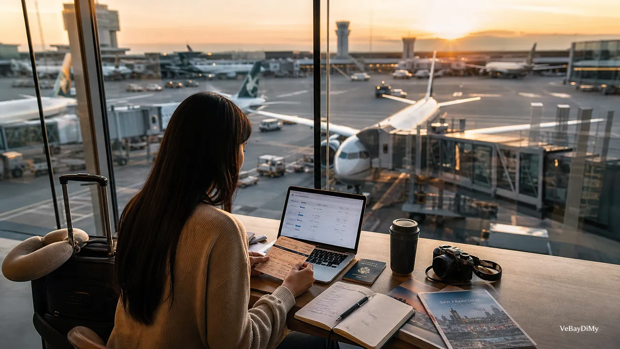 Ảnh minh họa: Vé máy bay EVA Air đi San Francisco: cách so sánh hành trình và điều kiện vé