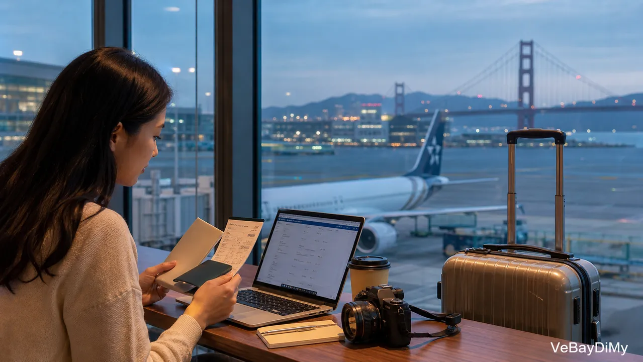 Ảnh minh họa: Vé máy bay STARLUX Airlines đi San Francisco: kiểm tra hành trình và điều kiện vé