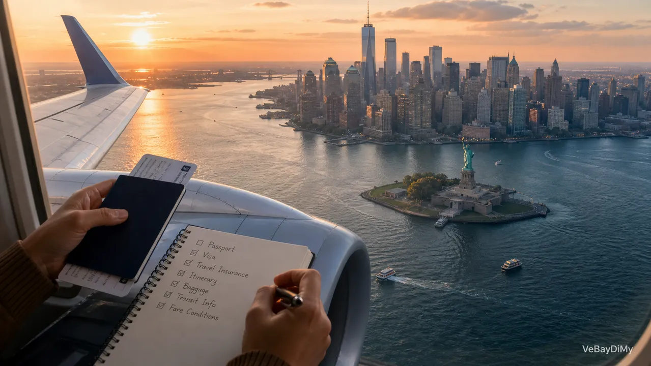 Ảnh minh họa: Vé máy bay China Eastern đi New York: kiểm tra hành trình và điều kiện vé