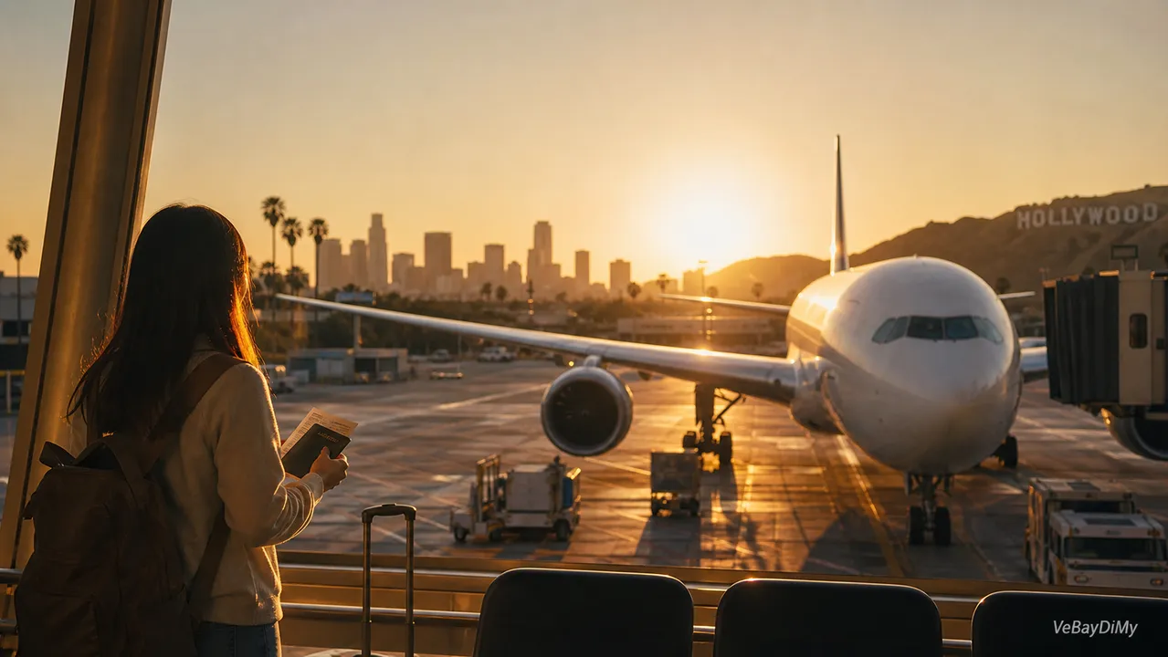 Ảnh minh họa: Vé máy bay China Southern đi Los Angeles: kiểm tra hành trình và điều kiện vé