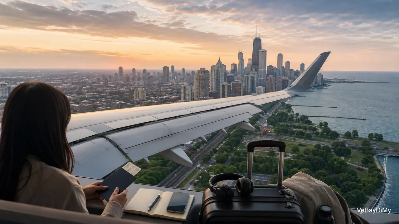 Ảnh minh họa: Vé máy bay Vietnam Airlines đi Chicago: Cẩm nang chuẩn bị hành trình từ Việt Nam