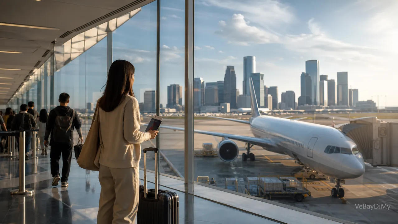 Ảnh minh họa: Vé máy bay Vietnam Airlines đi Houston: Cẩm nang chuẩn bị hành trình từ Việt Nam