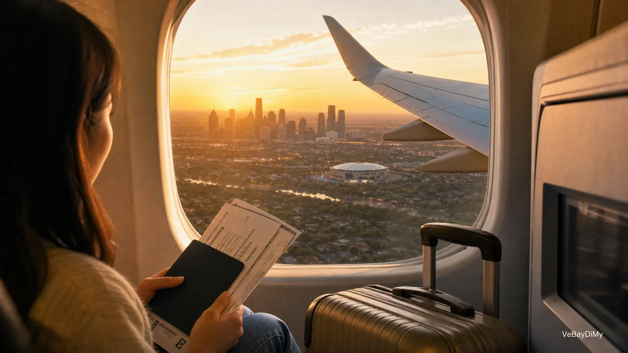 Ảnh minh họa: Vé máy bay Cathay Pacific đi Houston: Cẩm nang chuẩn bị hành trình từ Việt Nam