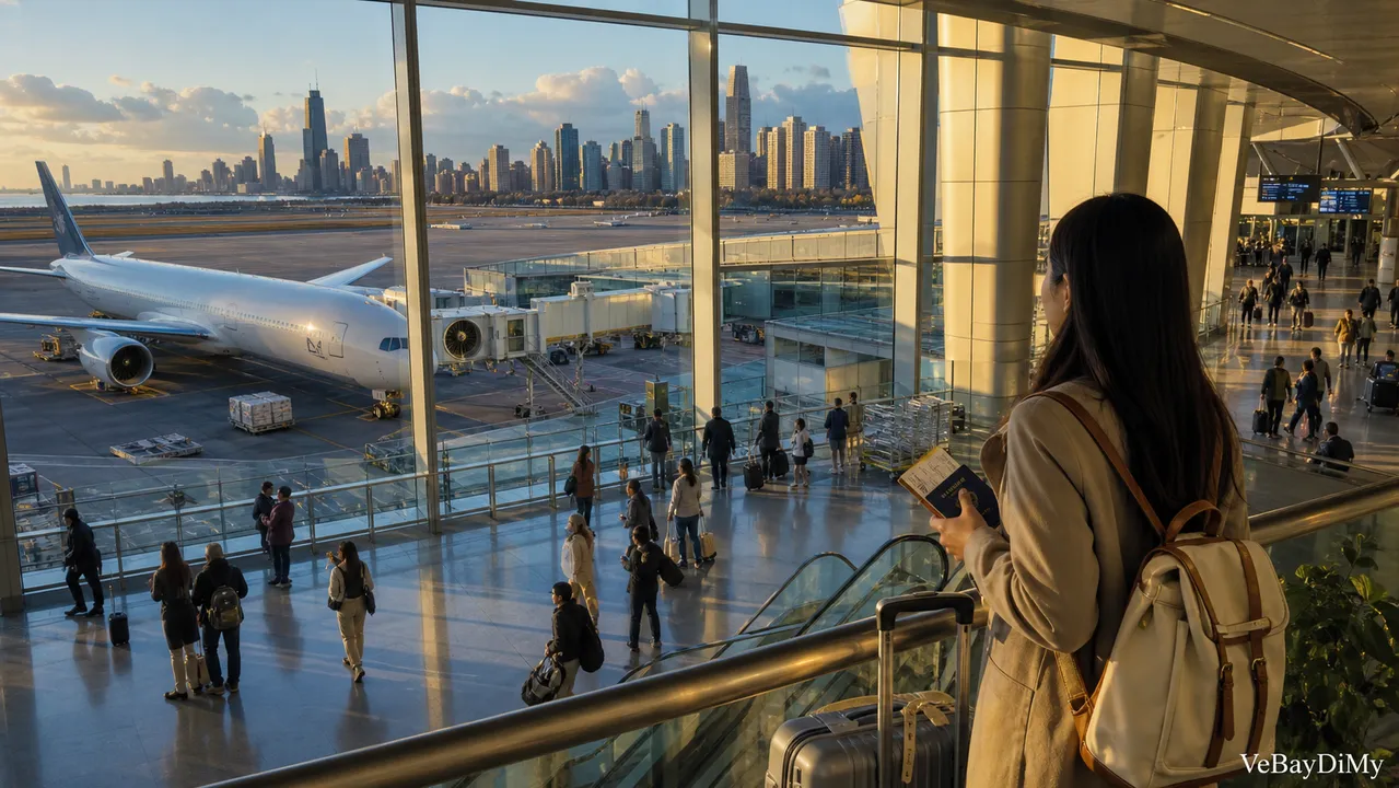 Ảnh minh họa: Vé máy bay Asiana Airlines đi Chicago: Cẩm nang chuẩn bị hành trình từ Việt Nam