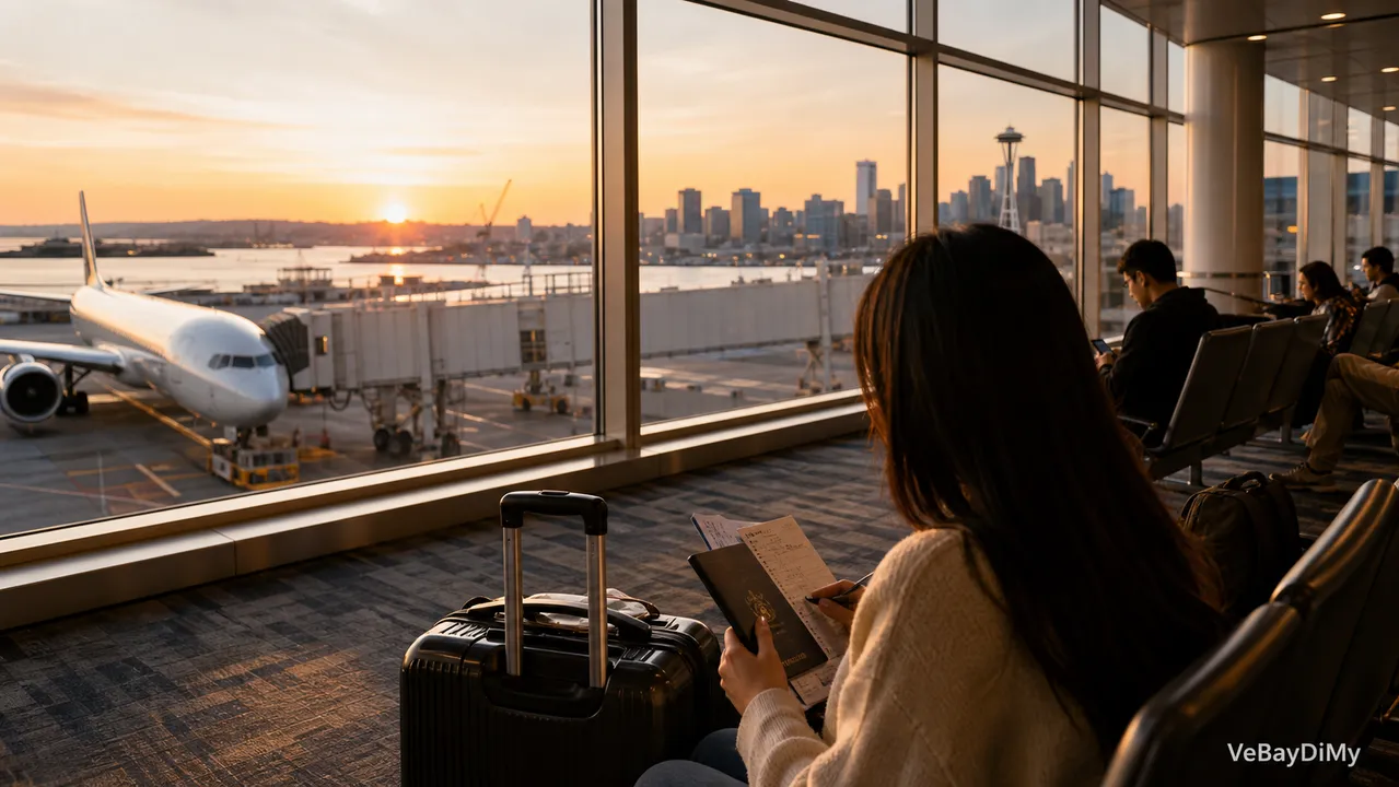 Ảnh minh họa: Vé máy bay American Airlines đi Seattle: Cẩm nang chuẩn bị hành trình từ Việt Nam