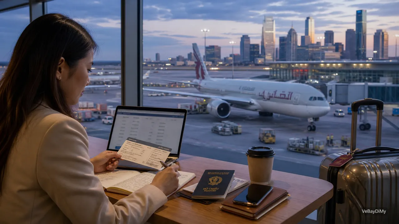 Ảnh minh họa: Vé máy bay Qatar Airways đi Houston: Cẩm nang chuẩn bị hành trình từ Việt Nam