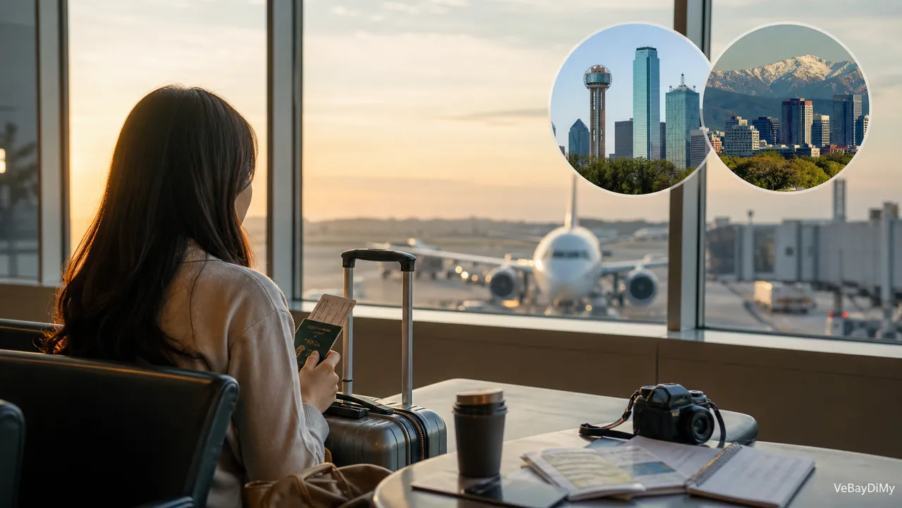 Ảnh minh họa: Chuẩn bị hành trình Phú Quốc đi Dallas và Denver: nối chuyến, hành lý, giờ giấc