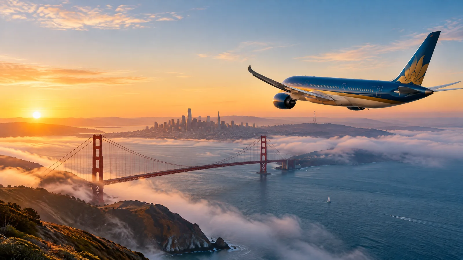 Ảnh minh họa: Vé máy bay Vietnam Airlines đi San Francisco: Cẩm nang chuẩn bị hành trình từ Việt Nam